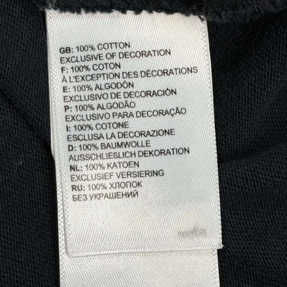 The North Face Men’s T-Shirt Black Yellow Size Medium Cotton Tee